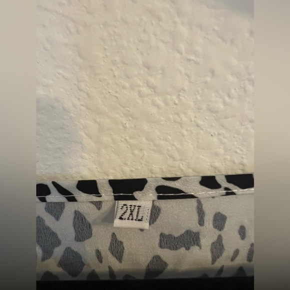 Chic Leopard Print Blouse with Fringe - Picture 3 of 4